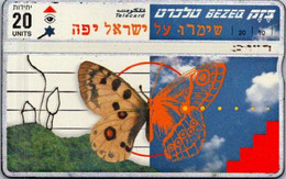 (29-09-2021 A) Phonecard - Israel - (1 Phonecard)  Butterfly - Insects - Butterflies
