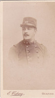 Photo CDV OIse Beauvais 1880 Portrait Militaire Adjudant 51 E Régiment D'infanterie  Photo E Tabary Beauvais  Réf 10235 - Guerra, Militari