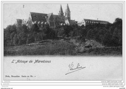 MAREDSOUS ..-- Nels 22 , N° 1 .  Abbaye . 1904 Vers BOUILLON ( Melle Marie BRACONNIER ) . Voir Verso . - Anhee