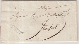FRANCE : MARQUE POSTALE  .  " ARMEE D'ALLEMAGNE " .FRANCHISE DE DE L'INTENDANT Gal DE PARIS . POUR FRANFORT . 1810 . - Army Postmarks (before 1900)