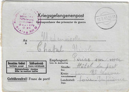 Guerre 1939-45 - Lettre De Prisonnier: Le Pennedu : Kriegsgefangenenpost: Geprüft D 24 Rouge, Envoyée à PIRIAC SUR MER - Guerre De 1939-45