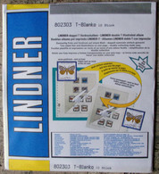 Lindner - Feuilles NEUTRES LINDNER-T REF. 802 303 P (3 Bandes) (paquet De 10) - For Stockbook