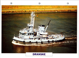 (25 X 19 Cm) (29-9-2021) - V - Photo And Info Sheet On Warship -  Germany Navy - Dranske - Boats