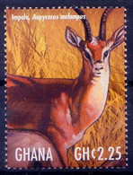 Ghana 2013 MNH, Wild Animals, Impala, Deer - Giraffes