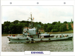 (25 X 19 Cm) (29-9-2021) - V - Photo And Info Sheet On Warship -  Germany Navy - Eisvogel - Boats