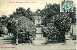 CPA -  EPINAL - MONUMENT DU QUAI DE JUILLET - Epinal