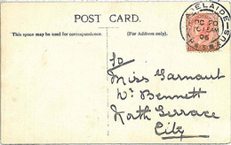 28557 -  SOUTH AUSTRALIA  - Postal History -   POSTCARD For The City   1906  ADELAIDE - Lettres & Documents