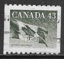 Canada 1992. Scott #1395 (U) Flag - Coil Stamps