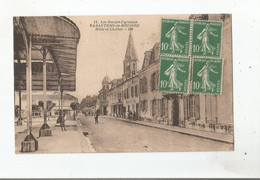 RABASTENS DE BIGORRE 11 LES HAUTES PYRENES HALLE ET CLOCHER 1926 (BOUCHERIE CHARCUTERIE ET MAGASIN L'EPARGNE) - Rabastens De Bigorre