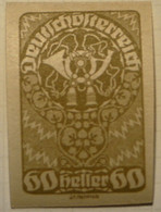 DEUTSCH OSTERREICH 25 & 60 Heller Timbres Neufs  Sans Dents - Sonstige & Ohne Zuordnung