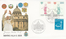 VATICAN 1990 RETOUR PAPE JEAN PAUL II - Franking Machines (EMA)