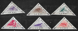 LUNDY 1954 MILLENIUM TRIANGULAR BIRD SET MH - Unclassified