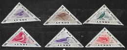 LUNDY 1954 MILLENIUM TRIANGULAR BIRD SET MH - Zonder Classificatie