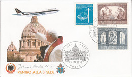 VATICAN 1993 RETOUR VOYAGE PAPE JEAN PAUL II - Macchine Per Obliterare (EMA)