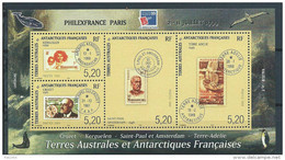 TAAF Neuf  Bloc N° 3 De 1999 Philexfrance - Blocks & Sheetlets