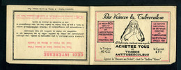 Carnet De 1928  - Tuberculose - Antituberculeux - N° 28*SI*13 Couverture  - Pub Urbaine Et Drap D'Elbeuf - Blocks Und Markenheftchen