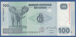 CONGO Democratic Republic - P.98a – 100 FRANCS 31.07.2007 UNC HdM Serie MD 3259453 J - République Démocratique Du Congo & Zaïre