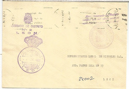 LEON CC FRANQUICIA JUZGADO DE DISTRITO NUM 2 1986 - Franchise Postale