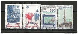 ANDORRA /ANDORRE.Europa 1988, Communications Anciennes Et Modernes, 4 Timbres Oblitérés, 1 ère Qualité - Usados