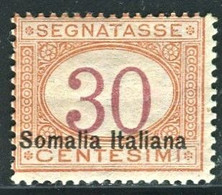 SOMALIA 1920 SEGNATASSE 30 CENT.  * GOMMA ORIGINALE - Somalië