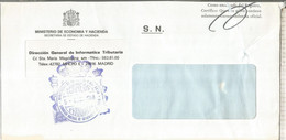 MADRID CC CON FRANQUICIA MINISTERIO DE ECONOMIA Y HACIENDA 1988 - Franquicia Postal