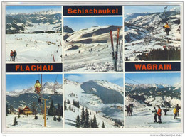 FLACHAU - WAGRAIN - Schischaukel, Mehrbildkarte - Wagrain