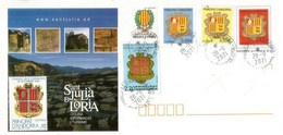 Lettre Office Du Tourisme De Sant Julia De Loria (série Blasons De La Principauté)   Entier Postal - Cartas & Documentos