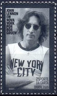 BRAZIL 2021 -  JOHN LENNON IN NEW YORK  -  MUSIC  -  MINT - Unused Stamps