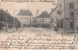 La Chaux-de-Fonds - La Rue Léopold Robert - Fleurs - Jacques Meyer - Fleurs - Banque - 1903 - Andere & Zonder Classificatie