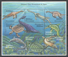 Mozambique - 2002 - Prehistorics Animals - Yv 1769/77 - Preistorici