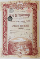 Société Des Ocres De Francorchamps- 1898 - Industrie