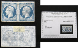 N° 10 25c  REPUB Essai Papier Pelure SUPERBE Neuf Cote 600€ Certificat Calves - 1852 Louis-Napoleon