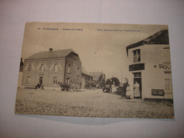 CPA - FROIDCHAPELLE ( CHIMAY BEAUMONT ) - AVENUE DE LA GARE ( CAFE BASCULE ET ATTELAGE - 1909 ) - Froidchapelle