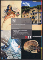 Liechtenstein / 3-2021 / Eugen Zotow, E-mail, Dante Alighieri / Philatelic Stamps Prospectus, Leaflet, Brochure - Andere & Zonder Classificatie