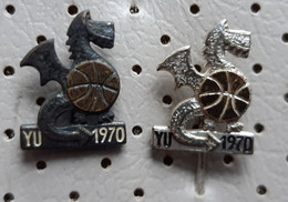 World Basketball Championship Yugoslavia 1970 Ljubljana (Bertoni Milano) Pins - Basketball