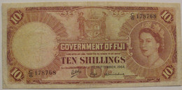 FIJI 10 Shillings 1964 / Nice Looking / RARE - Fiji