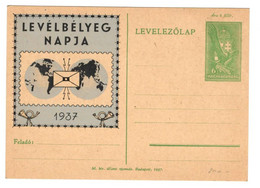 Hungary - Levelbelyeg Napja 1937 - Postal Stationery