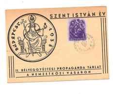 HUNGARY - BUDAPEST 1938 -  "SZENT ISTVAN EV" - Feuillets Souvenir