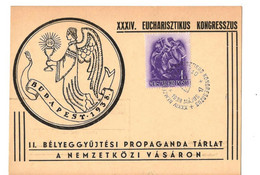 HUNGARY - XXXIV. EUCHARISZTIKUS KONGRESSZUS 1938 - Hojas Conmemorativas