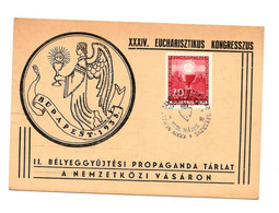 HUNGARY - XXXIV. EUCHARISZTIKUS KONGRESSZUS 1938 - Foglietto Ricordo