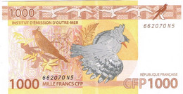 N5 Nouvelle Caledonie Caledonia Wallis Polynesie Francaise IEOM 1000 F Cagou Oiseau Perruche Tortue Raie UNC Neuf - Nouméa (Nieuw-Caledonië 1873-1985)