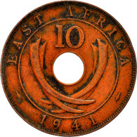 EAST AFRICA, George VI, 10 Cents, 1941, TTB, Bronze, KM:26.1 - Colonia Británica