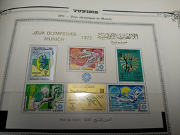 1972 Tunisie N° BF 7 Nf** . Jeux. Olympiques De Munich. - Tunesien (1956-...)