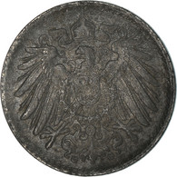 Monnaie, GERMANY - EMPIRE, 5 Pfennig, 1921, Karlsruhe, TB+, Iron, KM:19 - 5 Rentenpfennig & 5 Reichspfennig