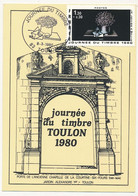 FRANCE - Carte Locale - Journée Du Timbre 1980 (La Lettre à Mélie) - 83 TOULON - 8/3/1980 - Stamp's Day