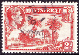 MONTSERRAT 1938 KGVI 2d Orange SG104 FU - Montserrat