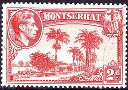 MONTSERRAT 1942 KGVI 2d Orange SG104a FU - Montserrat