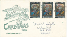 New Zealand Cover Sent To Germany DDR 4-2-1966 - Brieven En Documenten