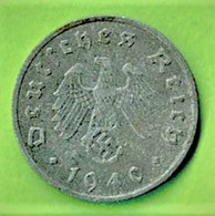 ALLEMAGNE / 10 REICHSPFENNIG  / 1940 A / ZINC - 10 Reichspfennig