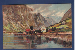 CPA Norvège Norge Norway Non Circulé Litho éditeur Stengel Gudvangen - Norvège